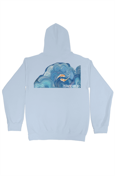 Woman Ocean Drift Crop Hoodie